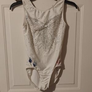Elegant White and Blue Kids Bodysuit